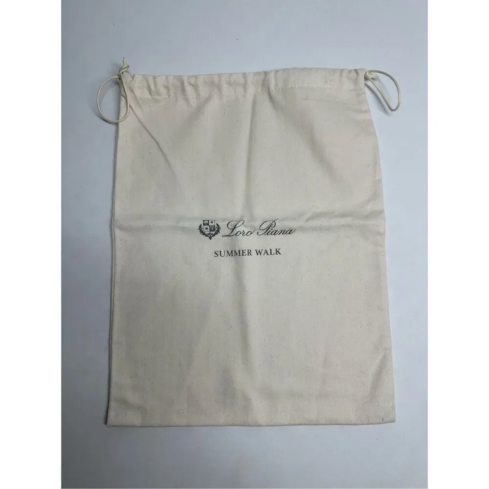 LORO PIANA Open Walk  Drawstring Dust Bag Made in Italy 15x12
